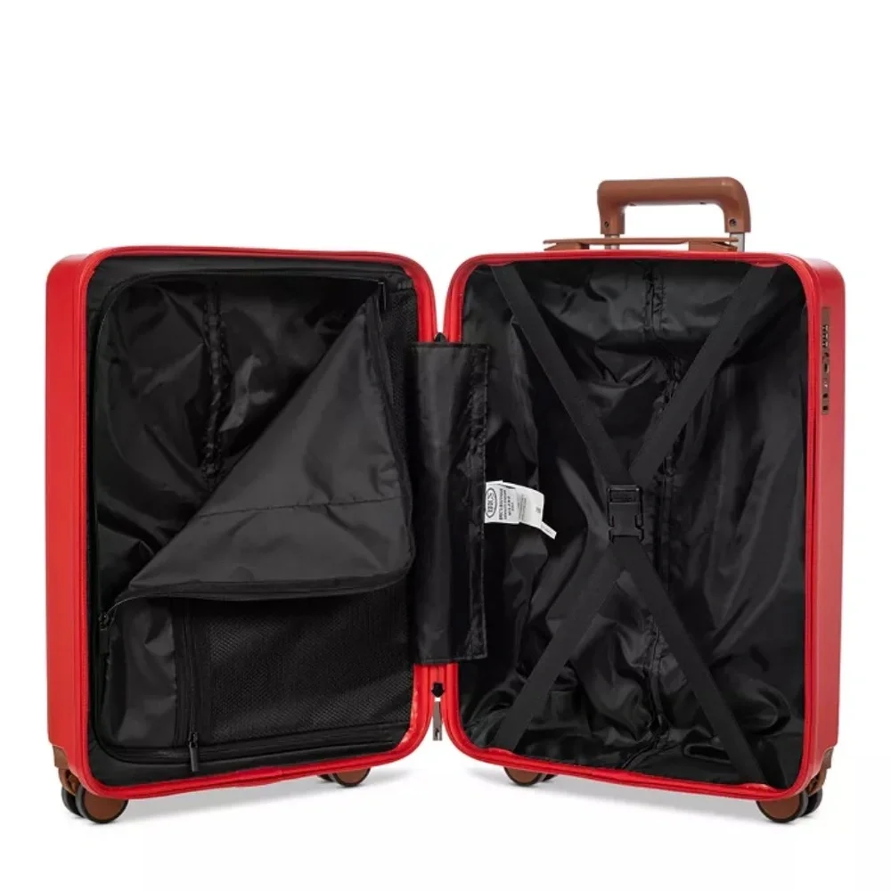 New With Tags Bric's Ferrara 3 Piece Spinner Suitcase Set - Beautiful Bright Red - Picture 10 of 14